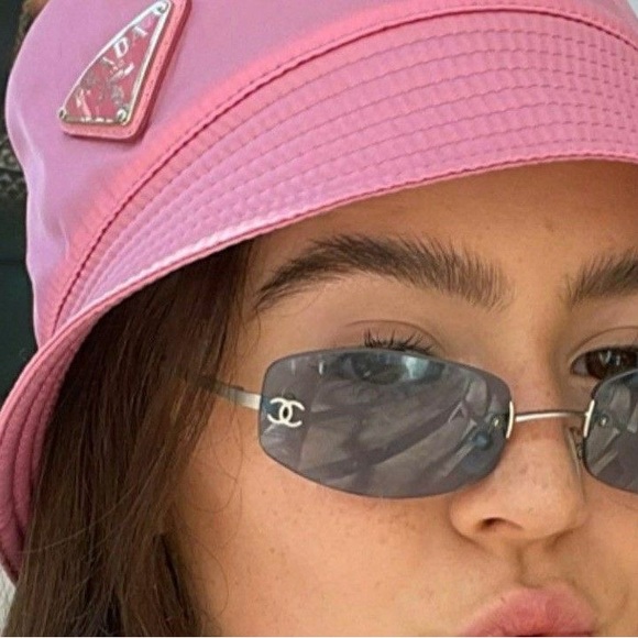 Y2K CHANEL CC LOGO RIMLESS SUNGLASSES - Picture 5 of 12